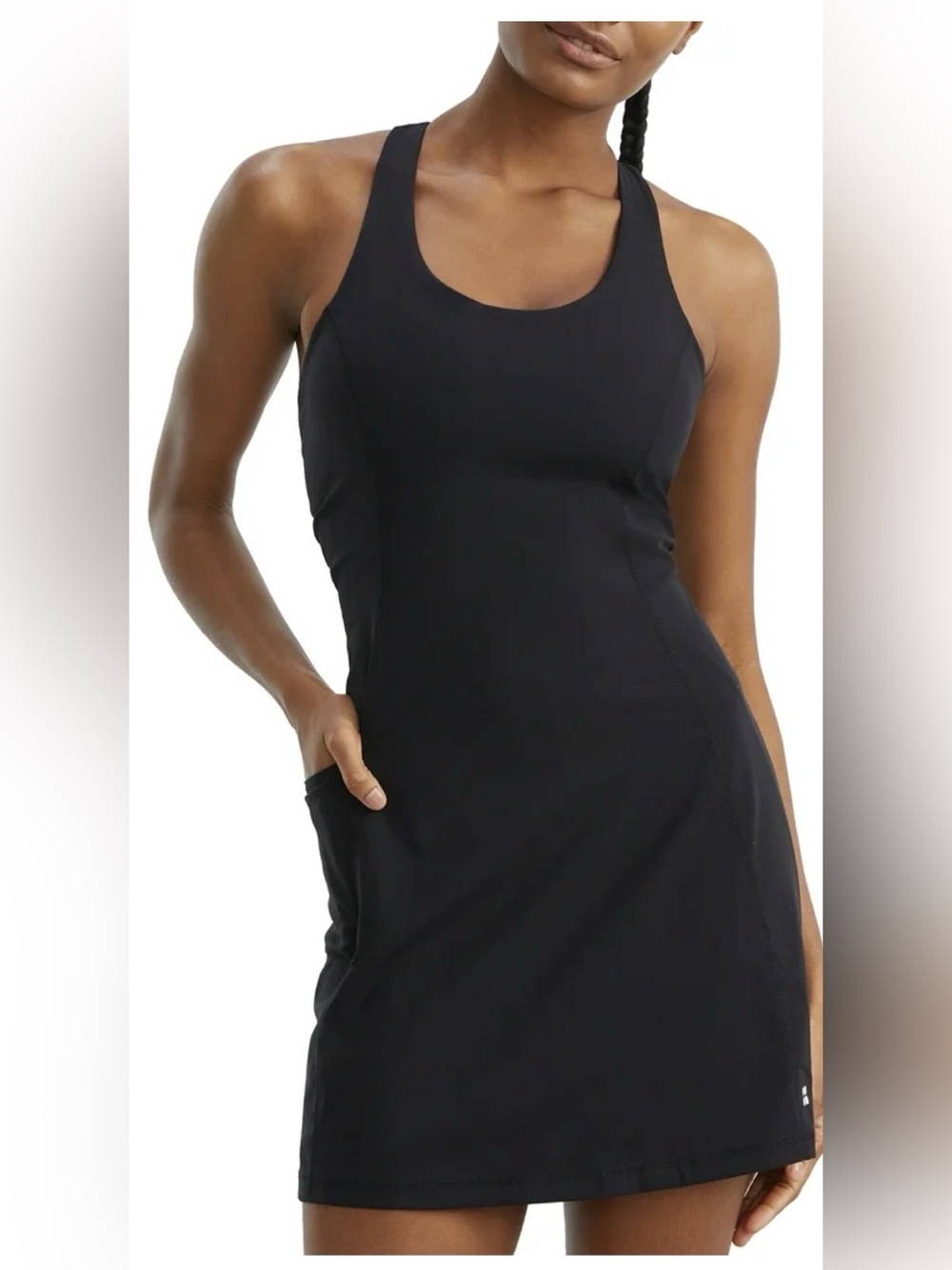 🌸. Black Racerback Athletic Dress